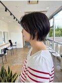 大人可愛いハンサムショートボブ