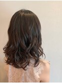 noie杉山舞☆黒髪ダークトーンの方にも♪モテかわ愛されセミディ