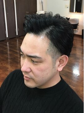 ラグヘアーデザイン(RAG hair design) ツーブロック×アップバング