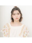 tomoヘア＊似合わせヘアアレンジ　ハーフお団子
