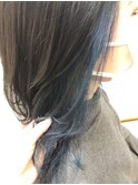 インナーカラー×ブルー