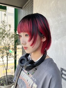クリアーオブヘアー 本山店(CLEAR of hair) マッシュウルフ×インナーカラー
