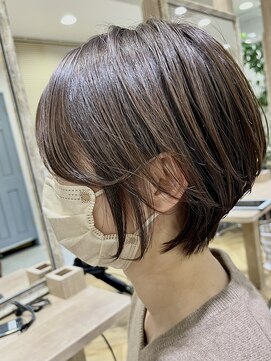 ジェービーヘア 稲毛(jb hair) 大人可愛い20代30代40代黒髪前下がりショートボブ