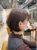【お客様ヘア】お手入れ楽々◎シンプルボブ