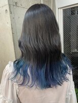 ラニヘアサロン(lani hair salon)&nbsp;【裾カラー】ブルー×ターコイズmix