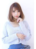 20代30代40代50代ショコラベージュふんわりカールベビーバング