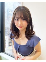 大人可愛い20代30代40代小顔くびれヘア×ブラウン（徳永）★