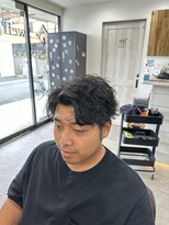 スウェル 船橋店(Swell)&nbsp;ハイライト/マッシュパーマ/ウルフ/波巻き/メンズ1