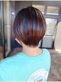 丸みショートボブ