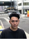 【LUDLOW BLUNT】ツーブロ 黒髪パーマ