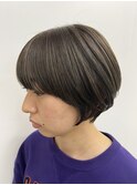 マッシュショート☆アッシュグレー
