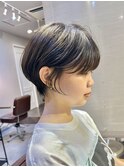 大人可愛い20代30代40代丸みショートボブ/マッシュショート/韓国