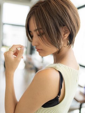 オースティン 調布アミックス(AUSTIN) 大人かわいい前髪セシルカットココアブラウンフリンジウェーブ