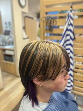 レーヴ ヘアー(Reve hair) マッシュウルフ＆アウターカラー＆インナーカラー