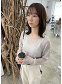《SoSo》セミロング×シースルーバング