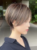 エゴイスト(EGOIS&) 大人美人ショート バレイヤージュ だった白髪染め