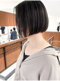 ショートレイヤーカットハイライトデザインカラーウェットヘア
