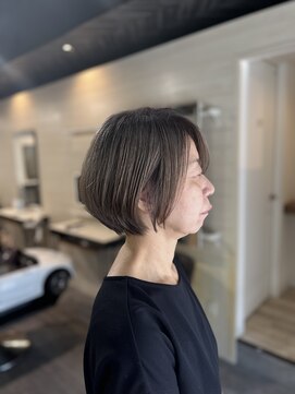アンプヘアー 二条店(unpeu hair) 【白髪ぼかしハイライト】ショートカット/イルミナカラー