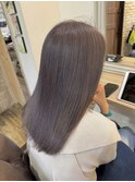 ラベンダーグレージュ/くすみベージュ/レイヤーカット