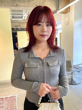 スペシャルオオサカ 難波店(Special OSAKA) 【Special OSAKA】オレンジレッド×ミディアムレイヤー