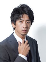 アルファ 新宿(alpha)&nbsp;サーフカール/ 刈り上げセンターパート/ブルーブラック[新宿駅]