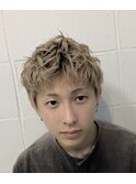 メンズパーマ風スタイリング