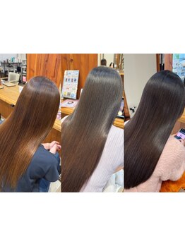 【吉田】髪質改善ストレートで、くせ毛も柔らかくまとまるナチュラル美髪へと導くサロン♪