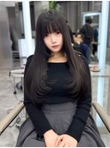 レイヤーカットブリーチなしカラー髪質改善トリートメント