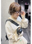 イメチェン ワイドバング ボブパーマ