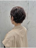くせ毛　ショートボブ