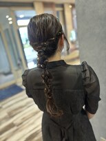 ヘアメイク アース 秋田仁井田店(HAIR & MAKE EARTH)&nbsp;お呼ばれ　編みおろし