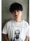大人男子無造作マッシュシャドウニュアンスパーマ