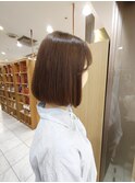 透明感カラーボブ