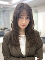 ユーフォリア 銀座(Euphoria) 大人美人艶カラーオリーブベージュ透明感レイヤーロング