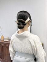 ヘアー アイス 御器所本店(HAIR ICI)&nbsp;卒業式袴着付けタイトヘア◎大人華やかカチモリヘアセット