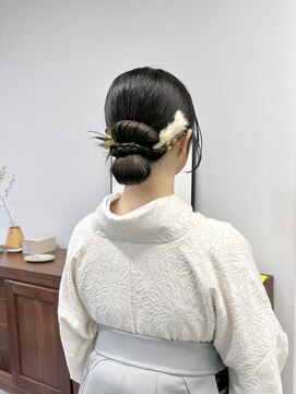 ヘアー アイス 御器所本店(HAIR ICI) 卒業式袴着付けタイトヘア◎大人華やかカチモリヘアセット