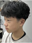 MEN’S/リバースセンターパート/ニュアンスパーマ/錦糸町