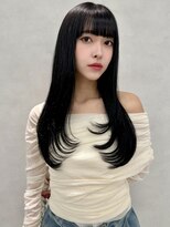 アッシュ 新杉田店(Ash) 新杉田レイヤーカット韓国ダブルカラー顔周り前髪カットボブ