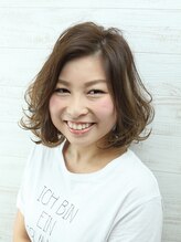 ヘアーアンドネイルサロンブルー(hair & nail salon BLUE) 楽カワ☆ふんわりボブスタイル☆