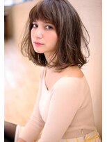 マリアバイアフロート(Maria by AFLOAT) 【重山】3Dカラージグザグバングミニマムボブノットヘア30.40代