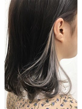 アジールヘア 北千住駅西口店(agir hair) 透明感インナーカラーイヤリングカラー【北千住】