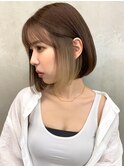 【Blanc/梅田】インナーカラー_ハイライトカラー_ボブ315