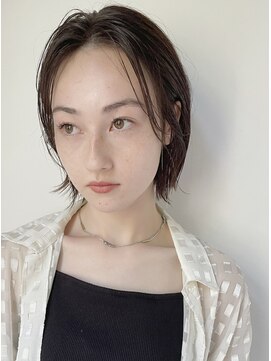 コクーン 銀座(Cocoon) 伸ばしかけシアボブ#イメチェン#モード#ダークアッシュ