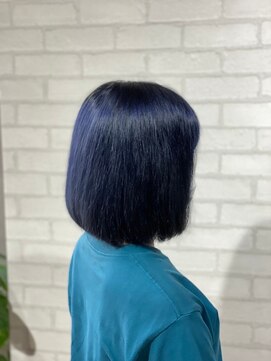 ビス ヘア アンド ビューティー 西新井店(Vis Hair&Beauty) ミディアム/ハイトーン/ブリーチ/カラー/ブルー