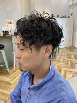 ロミーオム 本厚木(ROMMY. Homme) ハードパーマミックススタイル