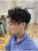 ハードパーマミックススタイル