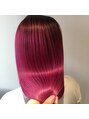 ヘアサルーンフラミンゴ(Hair saloon FLAMINGO) シャドールーツで作るピンクカラー
