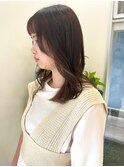 ブリーチなしインナーカラー×ダークアッシュブラウン