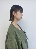 簡単外ハネの切りっぱなしボブ