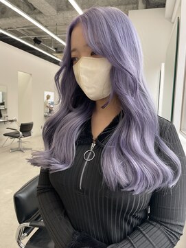 エゴル ナゴヤサカエ(ENGOL NAGOYA SAKAE) ラベンダーカラー/ラベンダーグレージュ/ハイトーンカラー